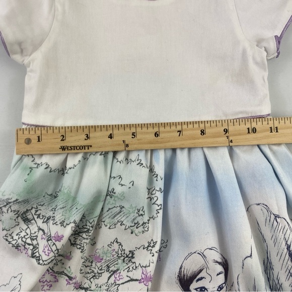 Disney Animators’ Collection Girls Mulan Princess White Party Dress Costume Sz 4 - Picture 10 of 14